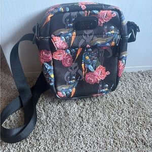 Floral Boba Fett Crossbody Bag with Black Strap